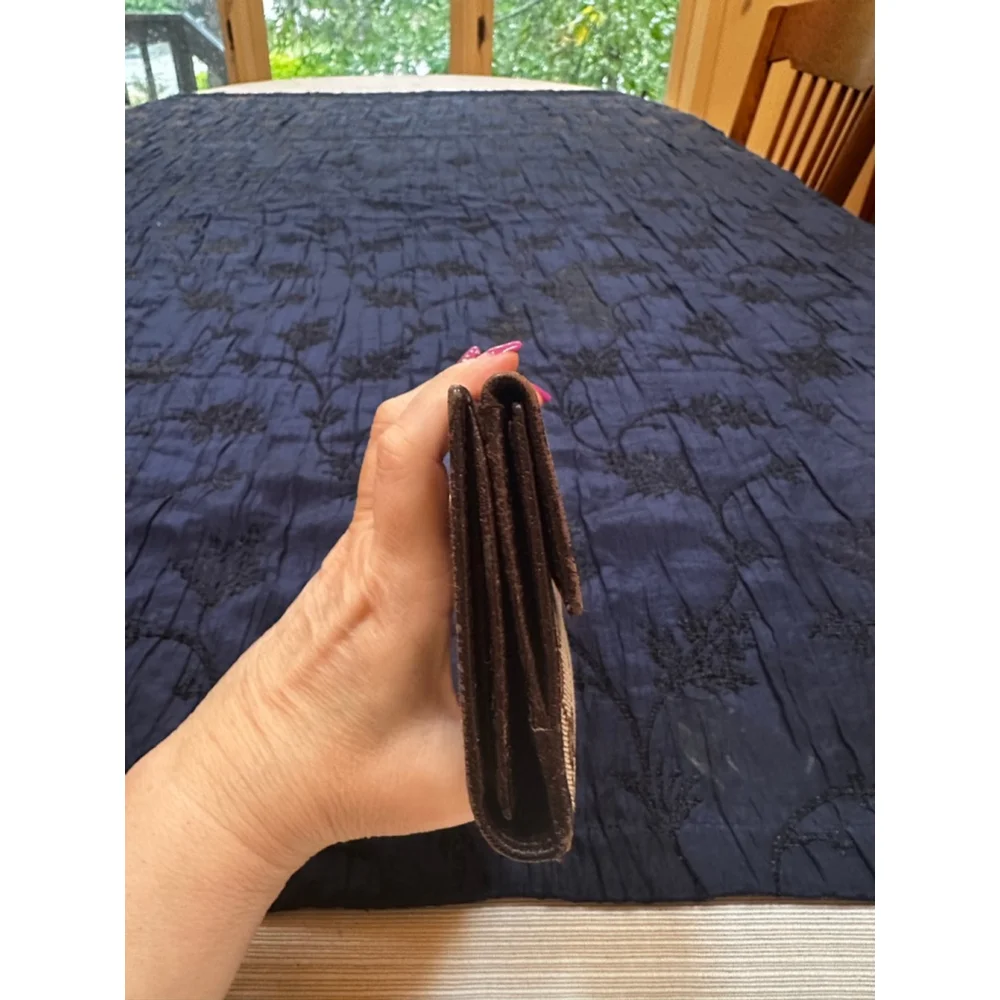 Gucci GG Beige & Brown Monogram Canvas & Leather Long Snap Wallet - Picture 8 of 16